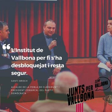 L'institut de Vallbona per fi s'ha desbloquejat i resta segur